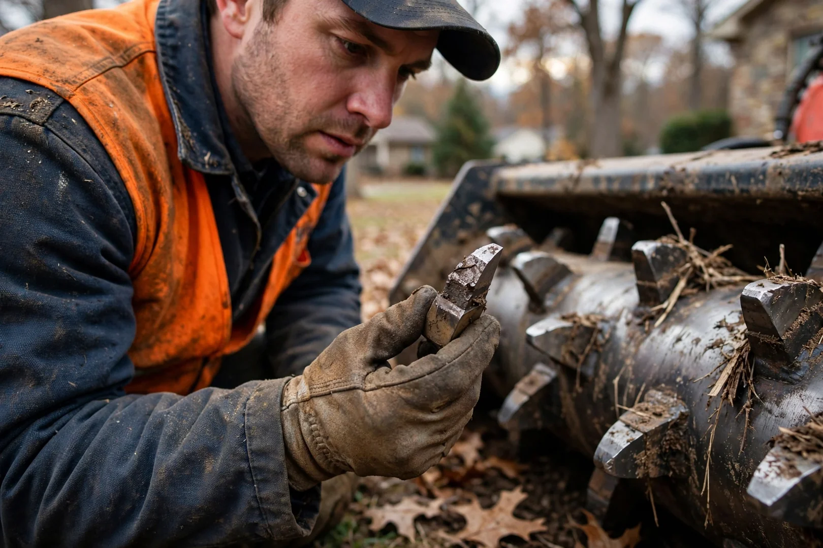 Standing water on uneven clay ground at a Rogers home site